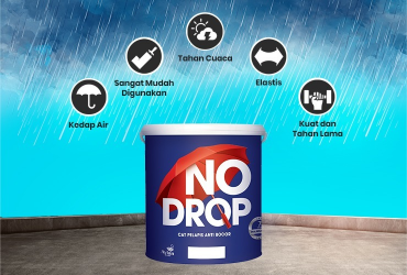 No Drop, Cat Pelapis Anti Bocor yang Elastis dan Tahan Terhadap Segala Cuaca