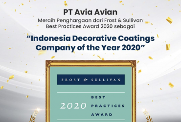 Avian Brands Raih Penghargaan Indonesia Decorative Coatings Company of the Year 2020
